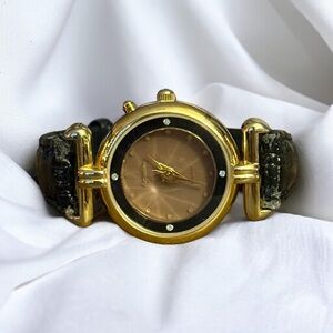 Vintage Aqualite leather watch